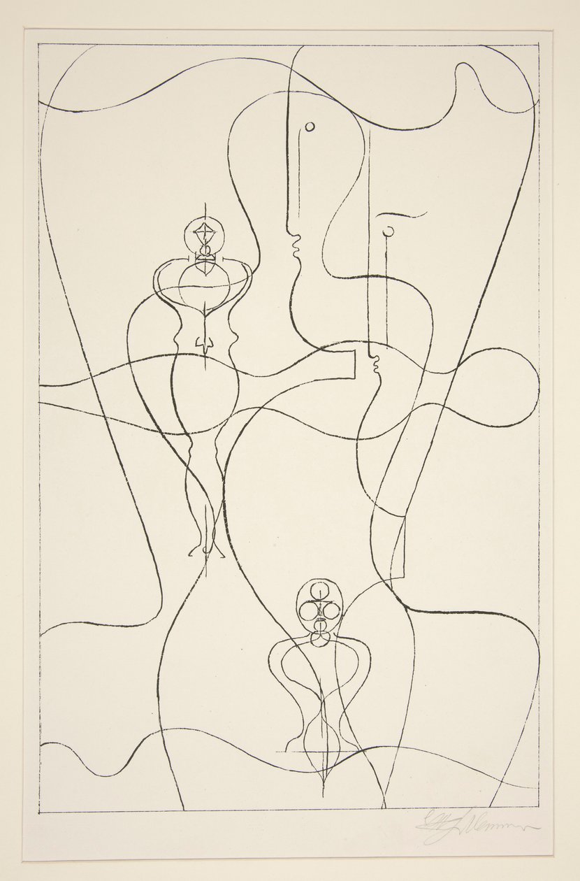 Abstrakcja autorstwa Oskar Schlemmer