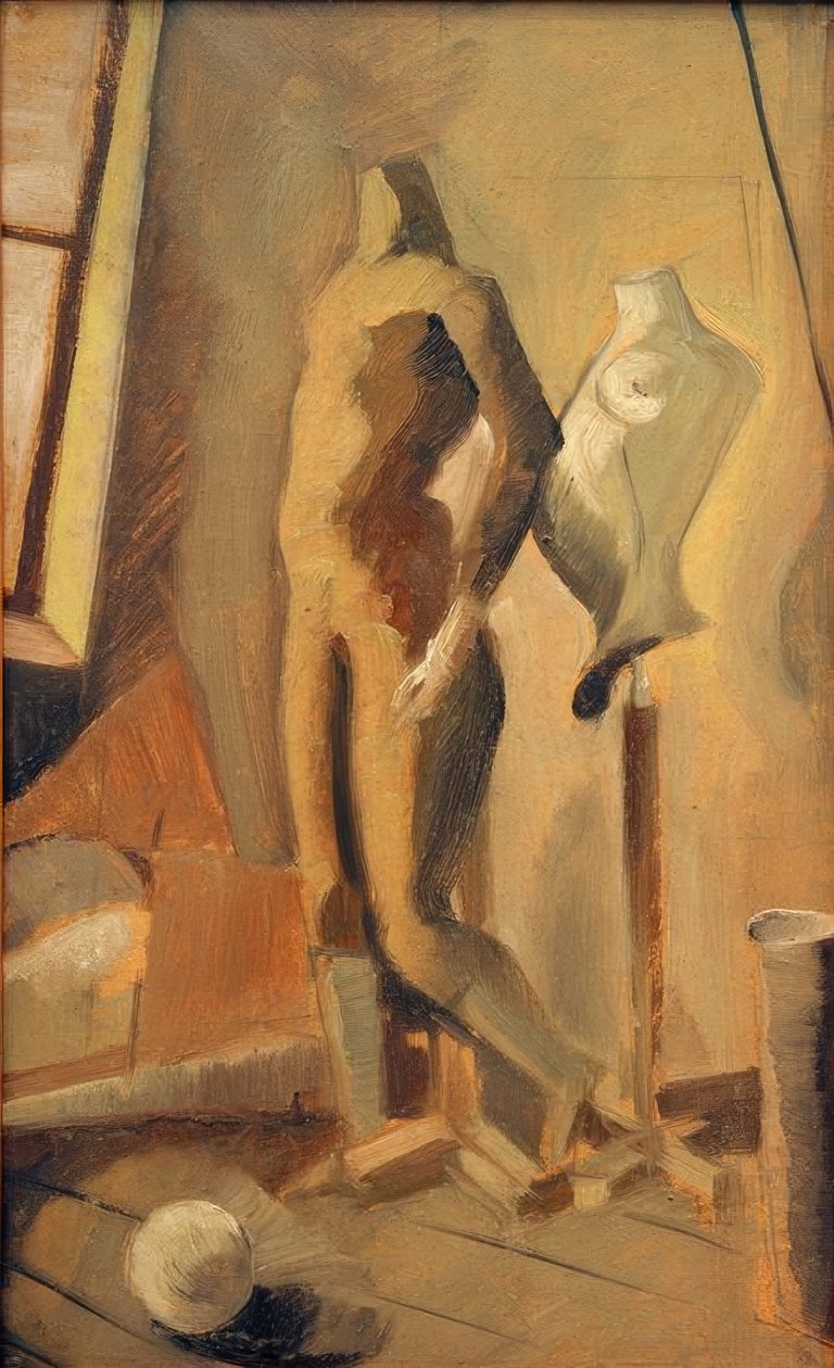 Atelierszene autorstwa Oskar Schlemmer