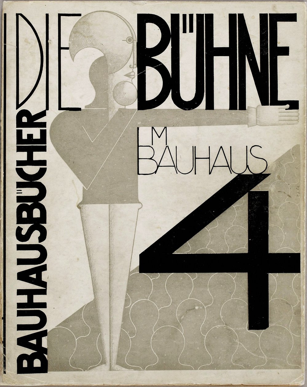 Projekt okładki Scena w Bauhausie Scena w Bauhausie, 1925. autorstwa Oskar Schlemmer