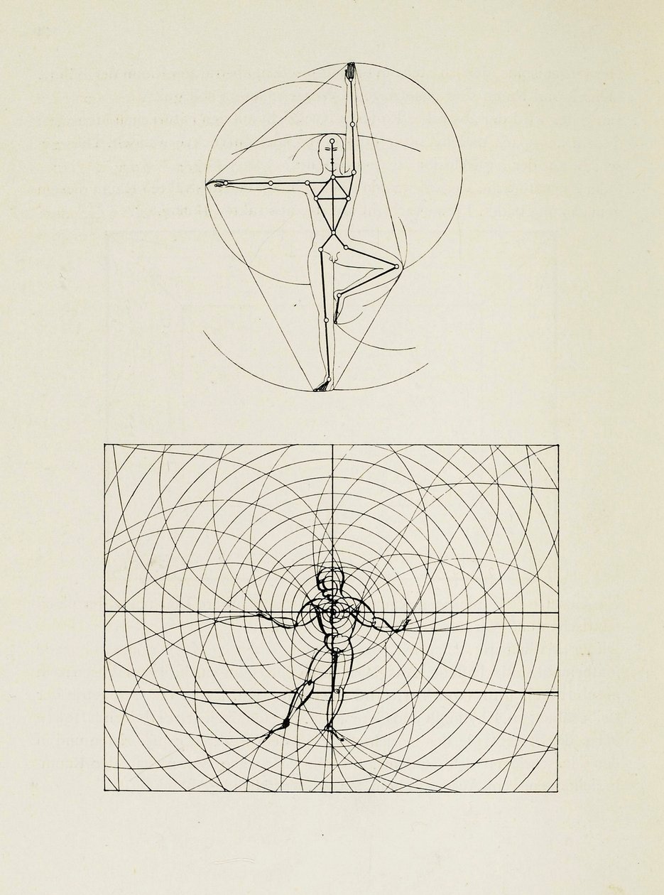 Ze sceny w Bauhausie Scena w Bauhausie, 1925. autorstwa Oskar Schlemmer