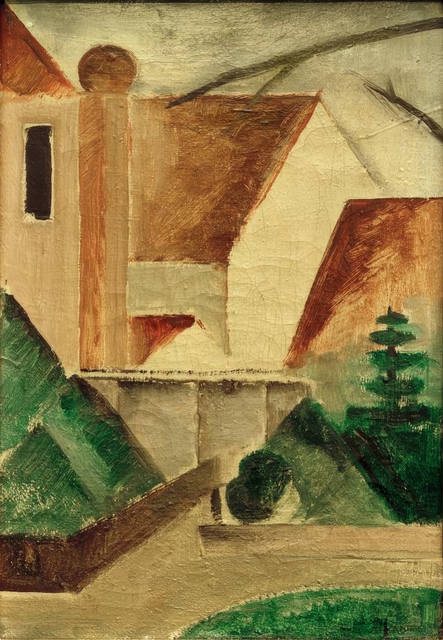klasztor autorstwa Oskar Schlemmer