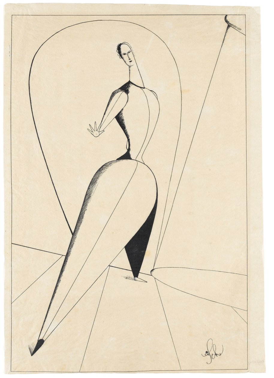 Tancerka autorstwa Oskar Schlemmer