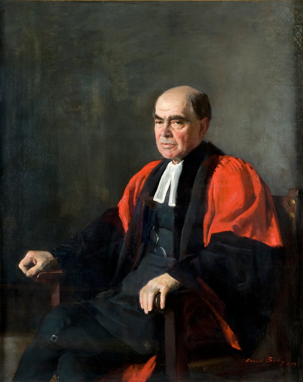Hastings Rashdall (olej na płótnie) autorstwa Oswald Hornby Joseph Birley