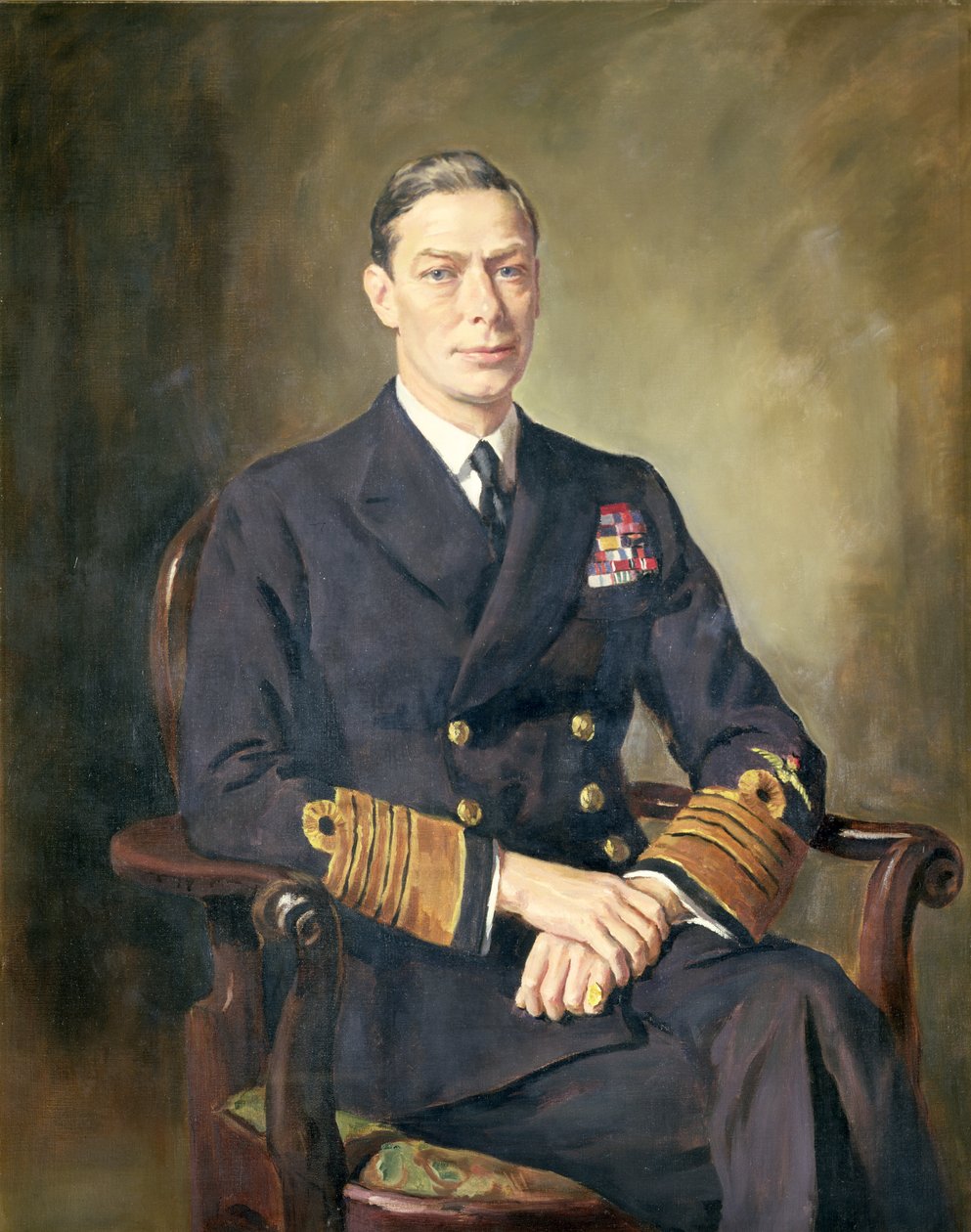 Król Jerzy VI autorstwa Oswald Hornby Joseph Birley