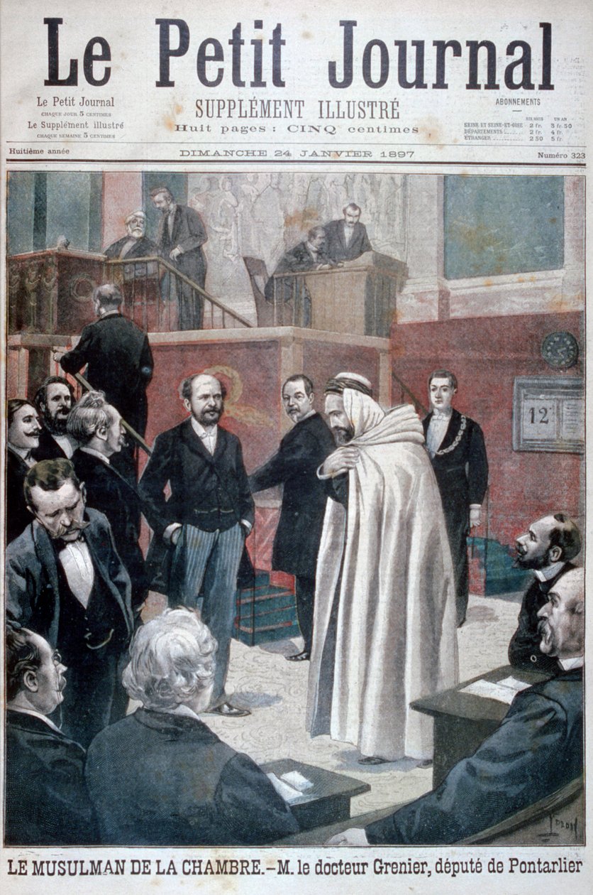Dr Philippe Grenier, pierwszy muzułmański deputowany we francuskim Zgromadzeniu Narodowym, 1897 r. autorstwa Oswaldo Tofani