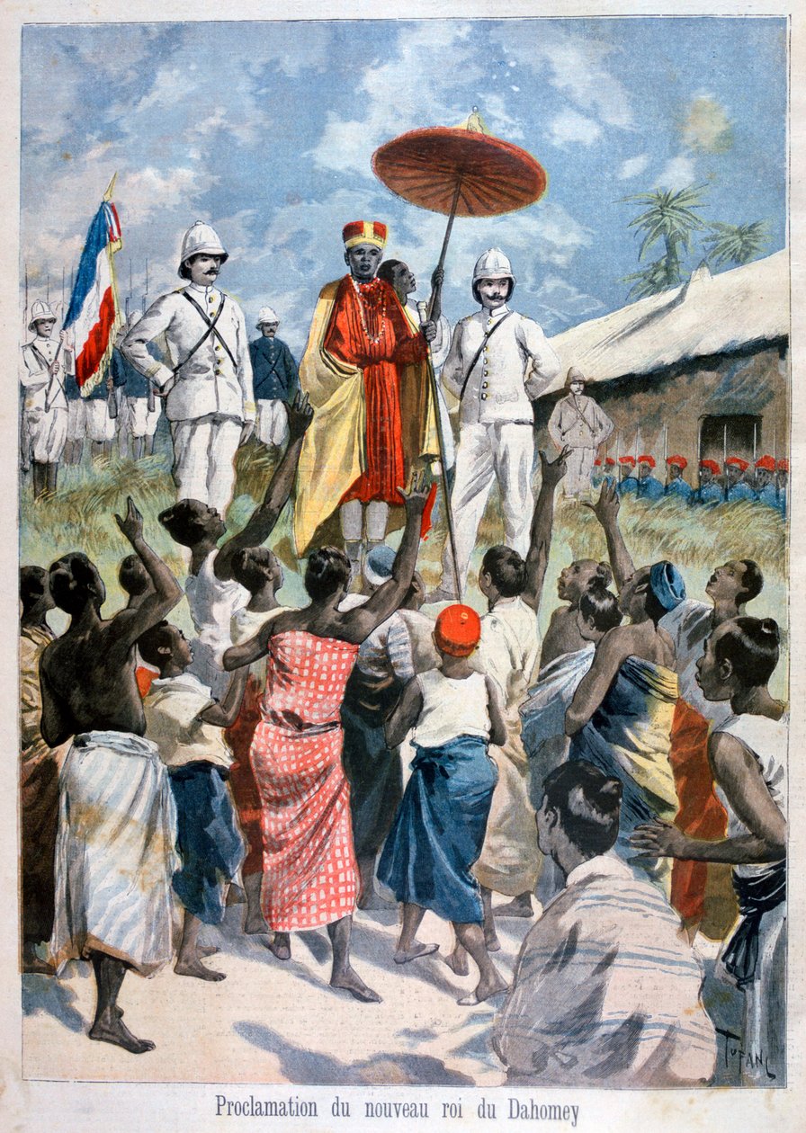 Proklamacja nowego króla Dahomeju, 1894 autorstwa Oswaldo Tofani