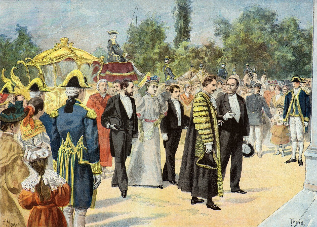 Sir Joseph Renals odwiedza Bordeaux autorstwa Oswaldo Tofani