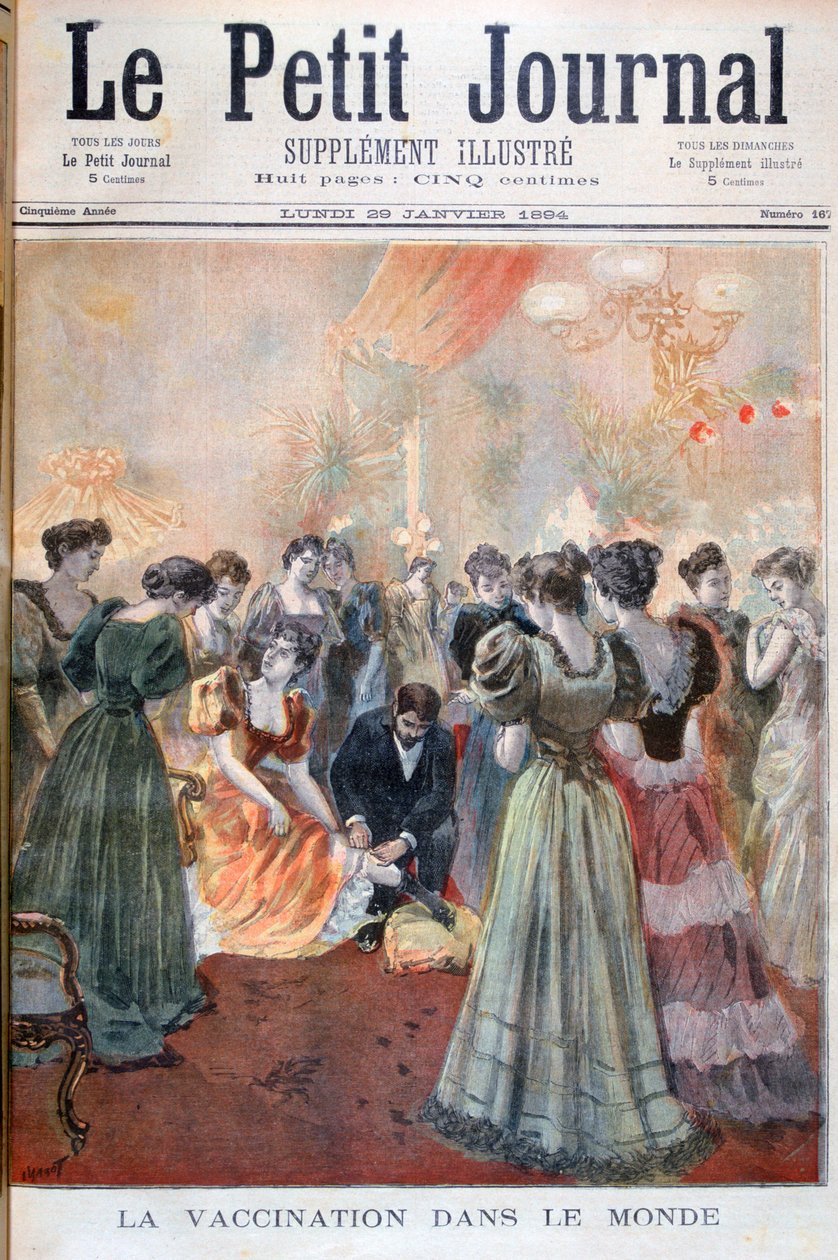 Szczepienie przeciwko ospie, Paryż, 1894 autorstwa Oswaldo Tofani