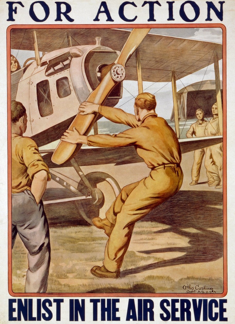 Do akcji, zaciągnij się do służby lotniczej, 1917-20 autorstwa Otho Cushing