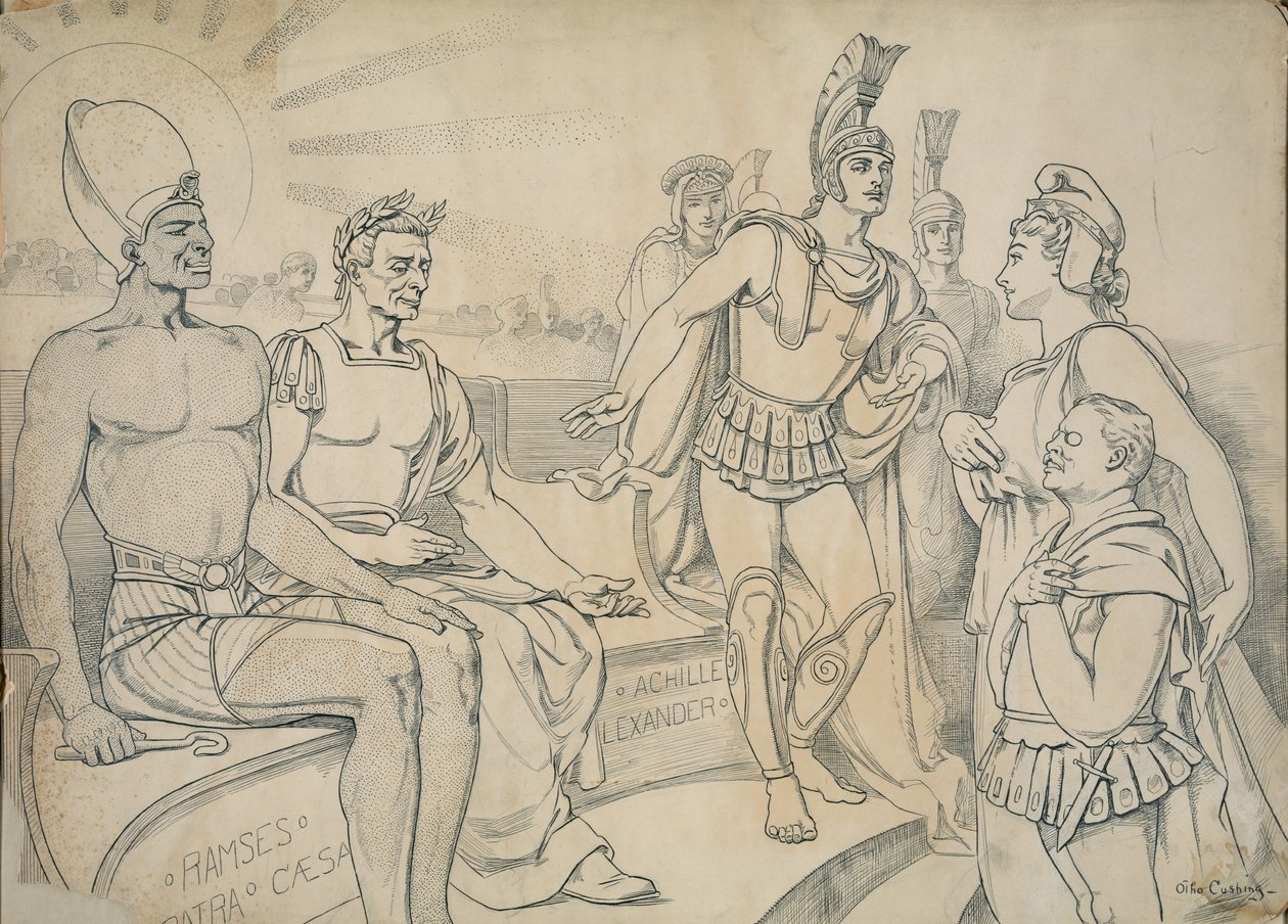 Pallas Columbia prosi o miejsce w historii, 1907 autorstwa Otho Cushing