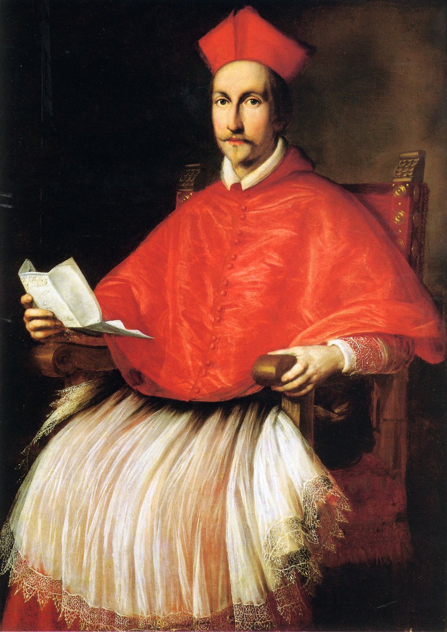 Portret kardynała Francesco Barberiniego autorstwa Ottavio Leoni