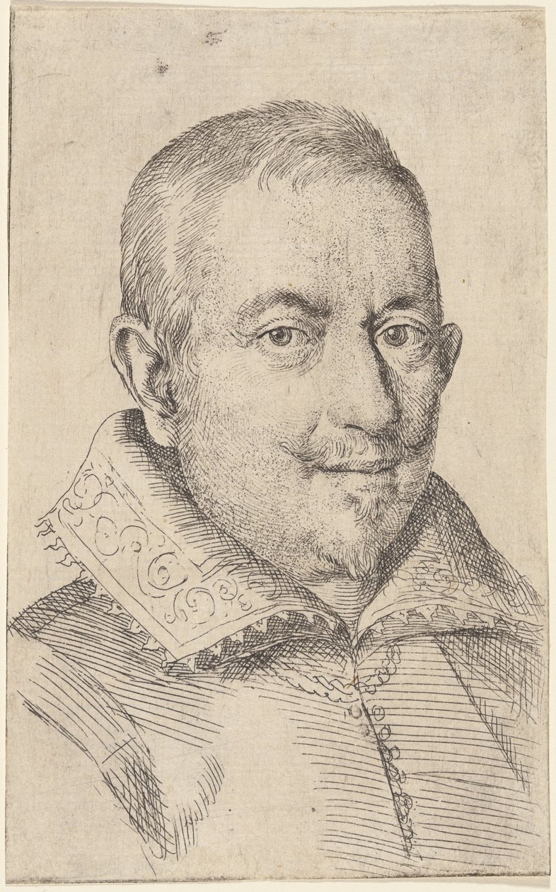 Portret mężczyzny w średnim wieku autorstwa Ottavio Leoni