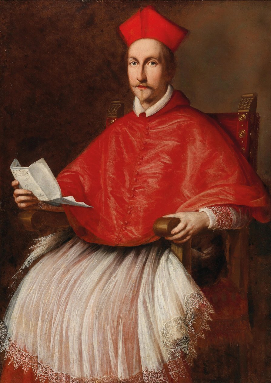 Portret kardynała Francesco Barberini 1597-1679, ok. 1624. autorstwa Ottavio Maria Leoni
