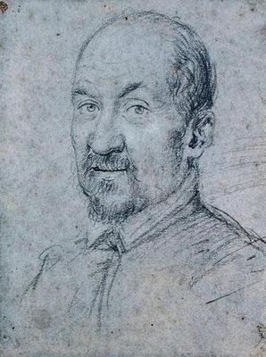 Portret duchownego (ołówek na papierze) autorstwa Ottavio Mario Leoni