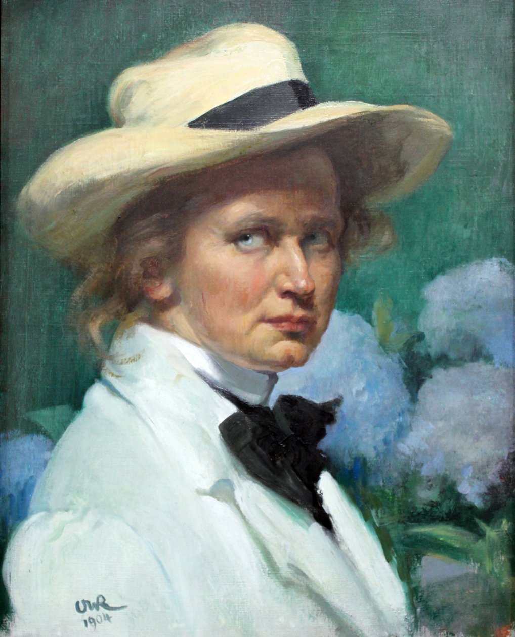 Autoportret w kapeluszu autorstwa Ottilie Roederstein