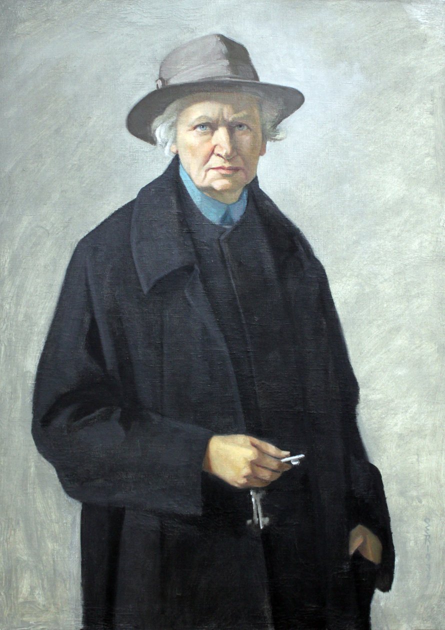 Autoportret z klawiszami autorstwa Ottilie Roederstein