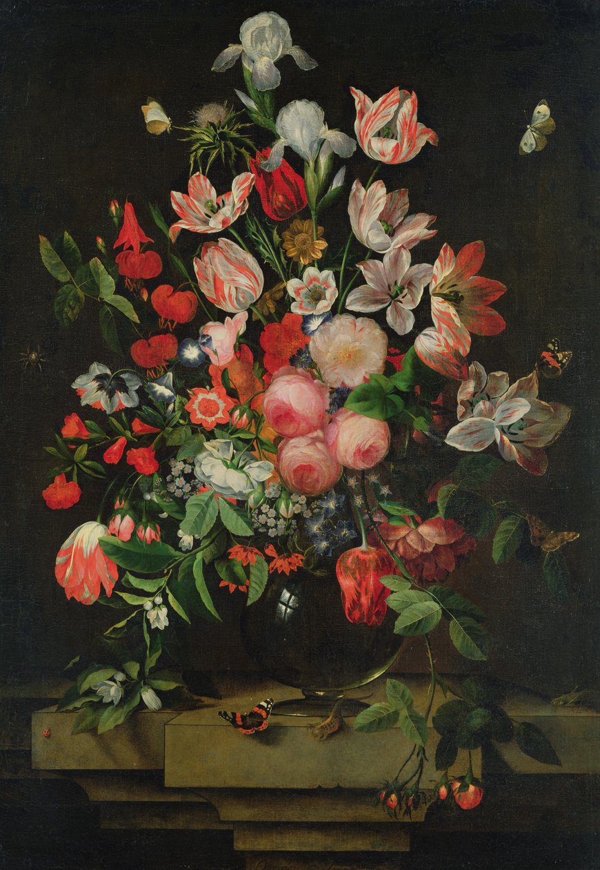 Malarstwo kwiatowe, 1678 autorstwa Ottmar the Elder Elliger