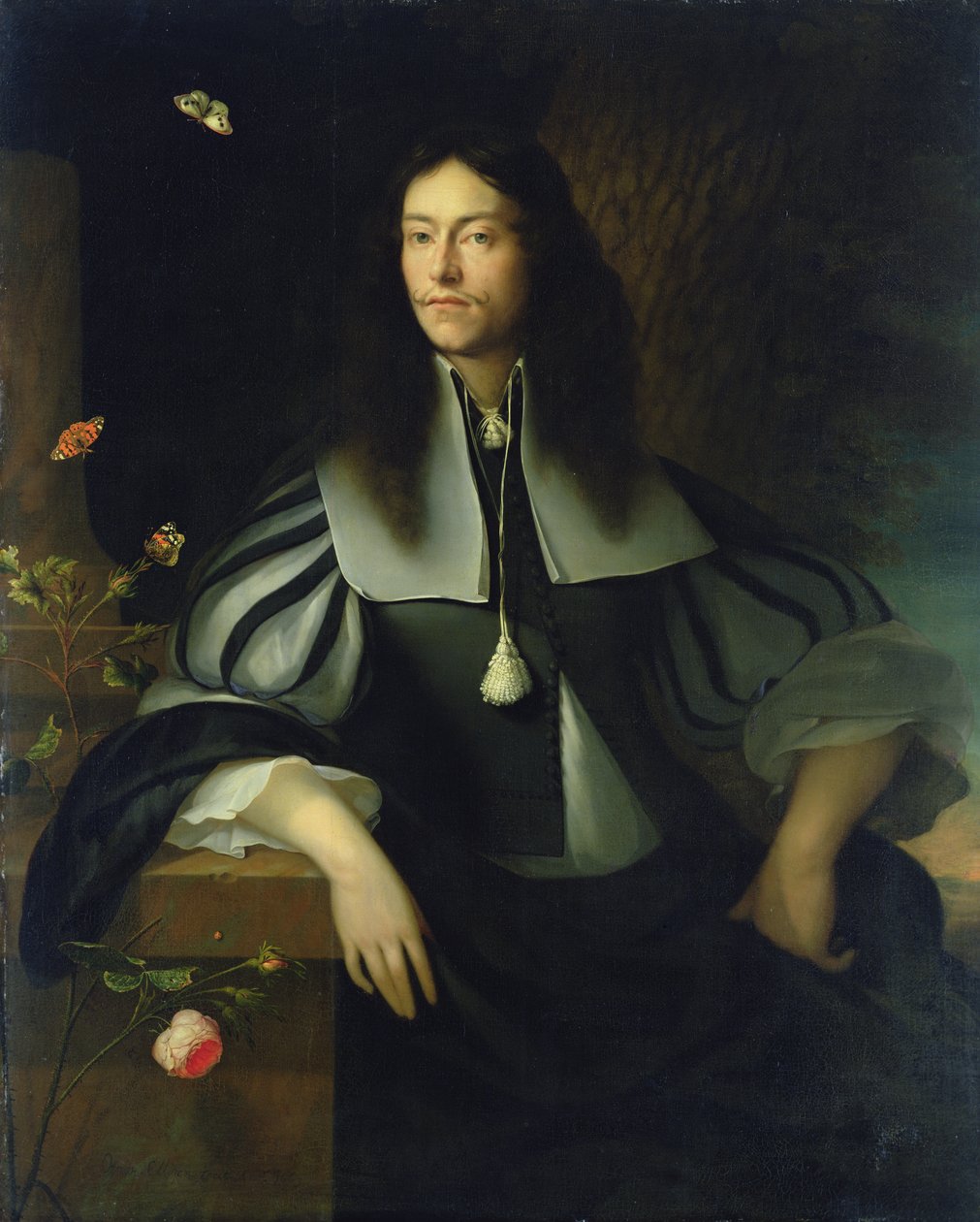 Portret nieznanego dżentelmena, 1663 autorstwa Ottmar the Elder Elliger