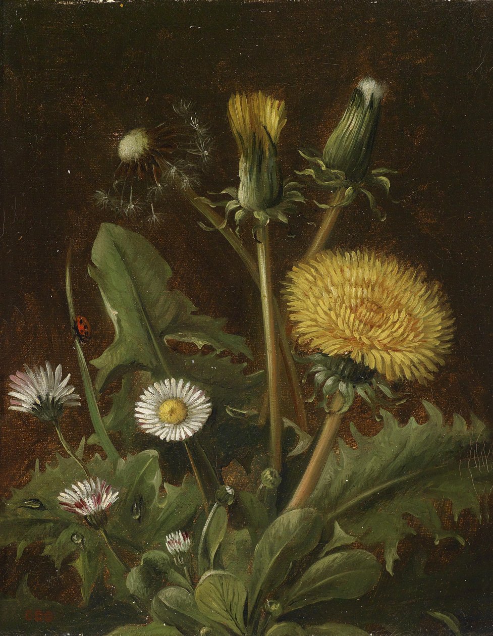 Martwa natura z mleczem autorstwa Otto Didrik Ottesen