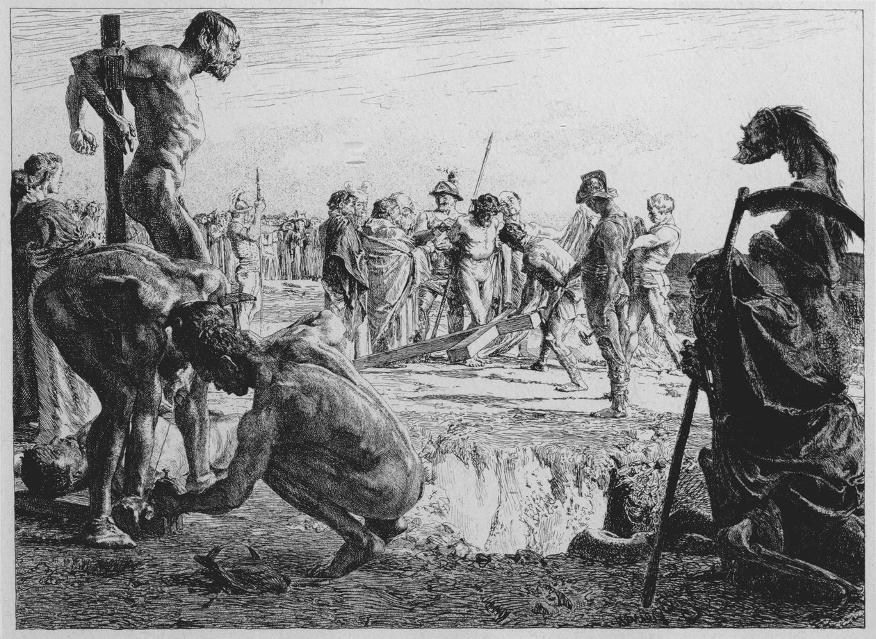 Golgota, 1896 r. autorstwa Otto Greiner