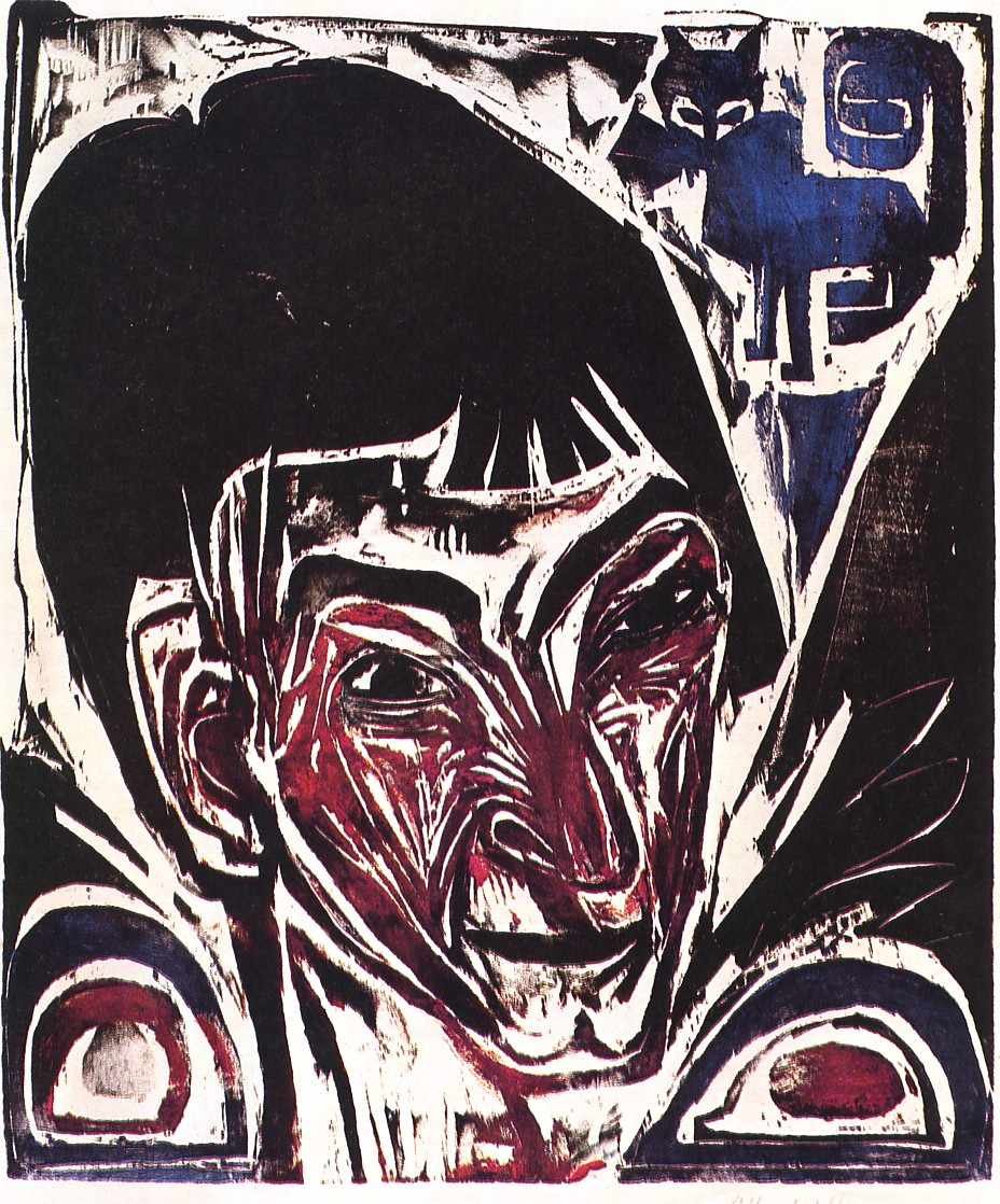 Portret Otto Muellera autorstwa Otto Mueller