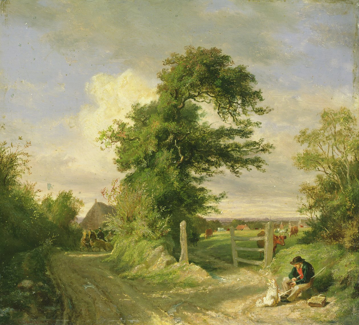 Gut Neverstaven, niedaleko Oldesloe, 1859 autorstwa Otto Speckter