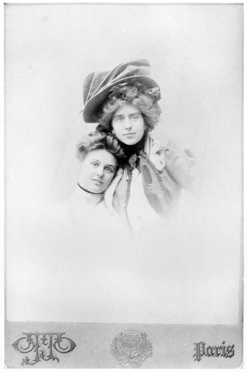 Nathalie Clifford Barney (1876-1972) i Renee Vivien (1877-1909) koniec XIX wieku autorstwa Otto Studio