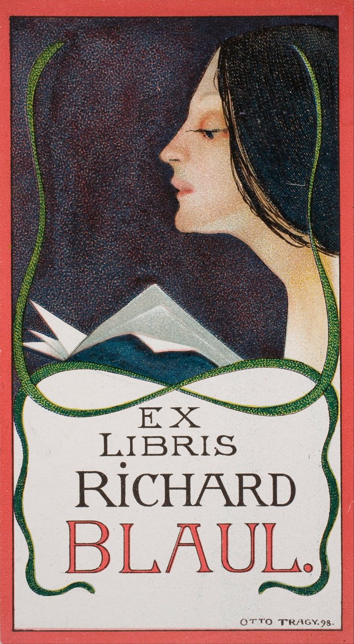 Ekslibris Richarda Blaula autorstwa Otto Tragy