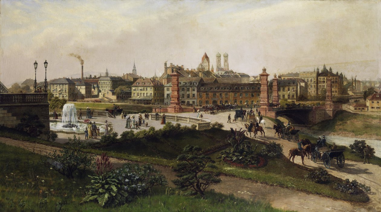 Widok na Monachium autorstwa Otto von Ruppert