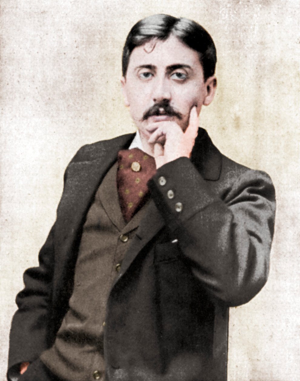 Marcel Proust, francuski intelektualista, powieściopisarz, eseista i krytyk, koniec XIX-początek XX wieku autorstwa Otto