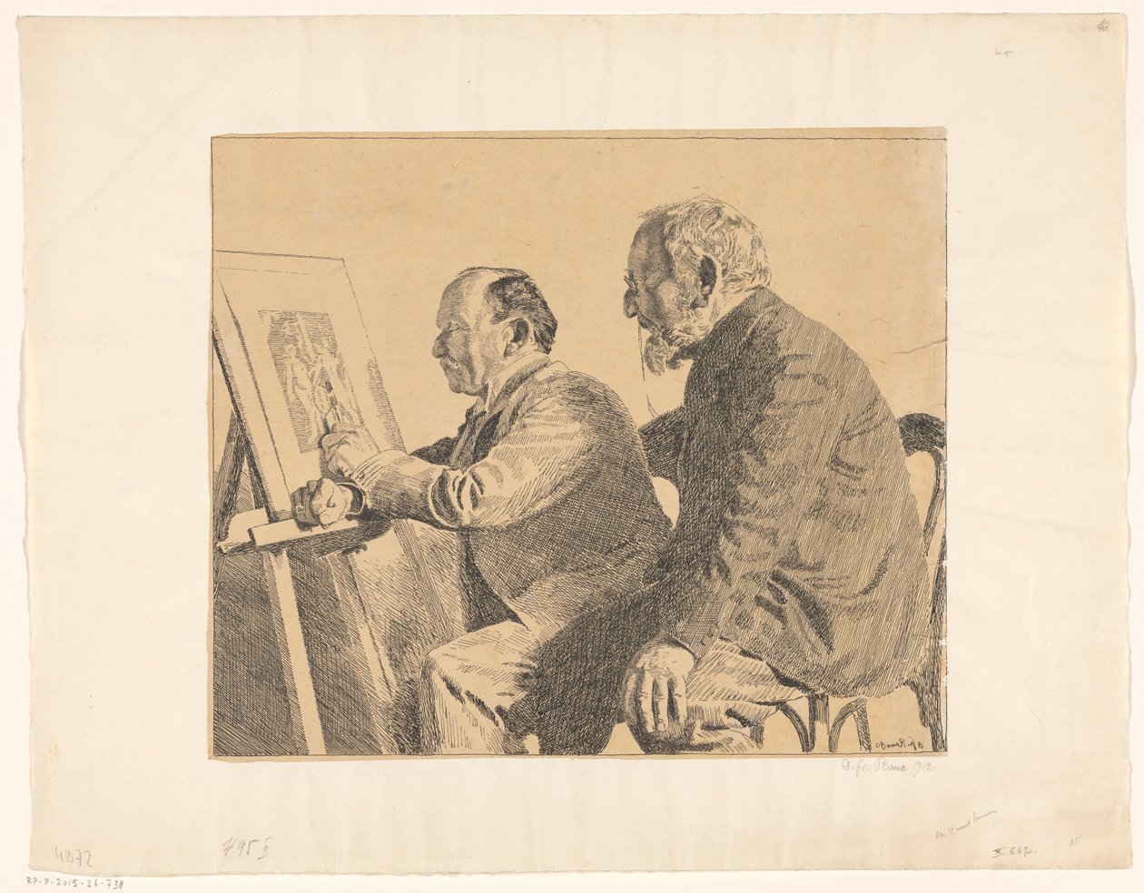 Koneserzy sztuki autorstwa Otto Greiner (signed by artist)