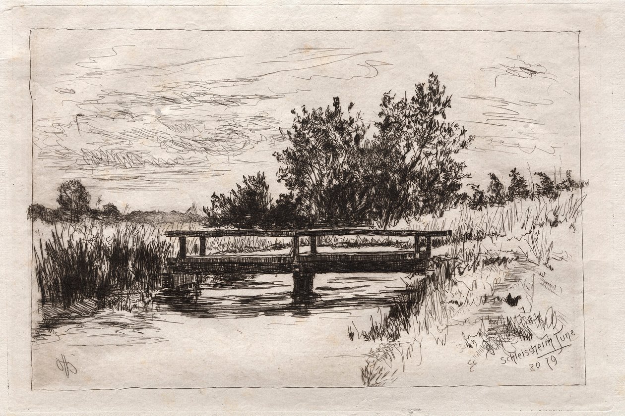 Most, Schleissheim, 1879. autorstwa Otto H. Bacher
