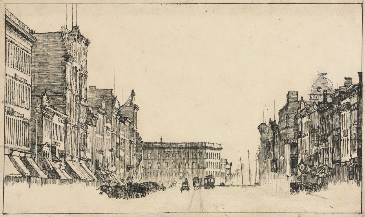 Śródmieście, Cleveland autorstwa Otto H. Bacher