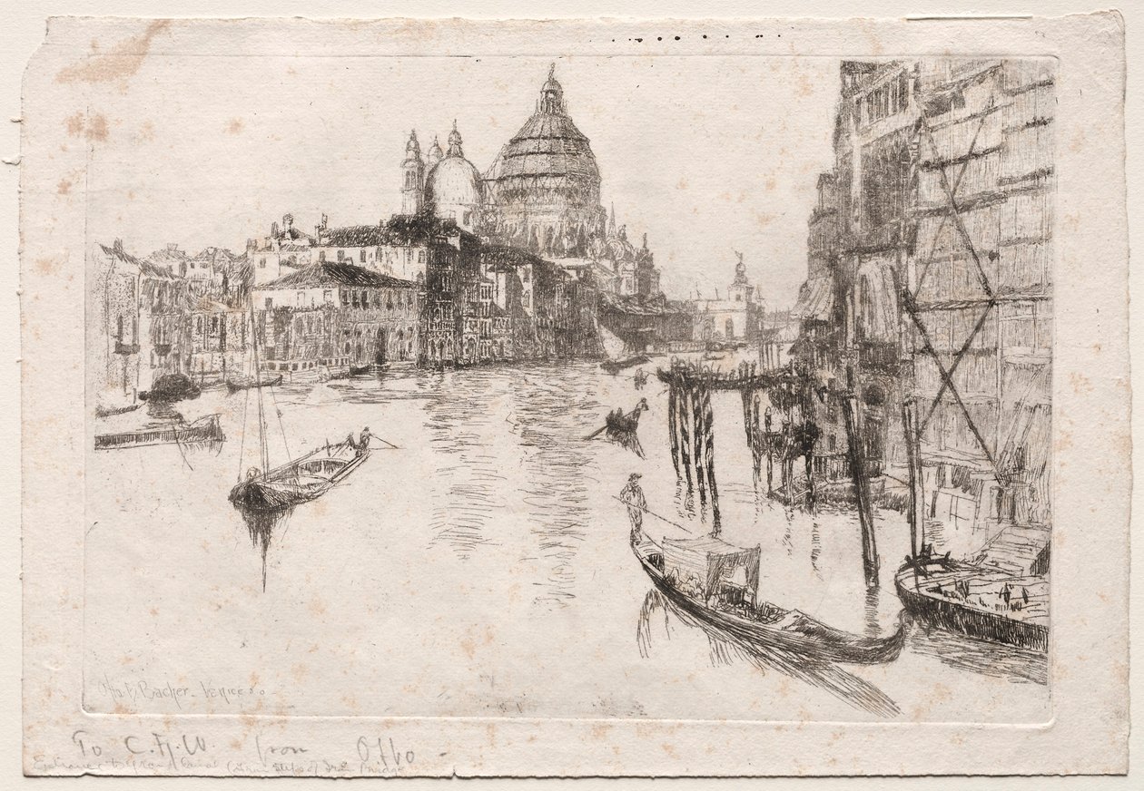 Wejście do Canal Grande, 1880. autorstwa Otto H. Bacher