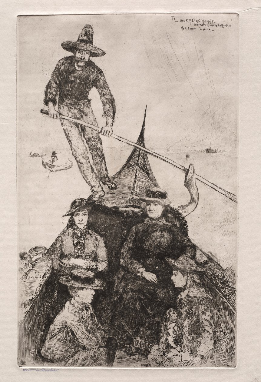 Akwaforty Wenecji, 1881. autorstwa Otto H. Bacher