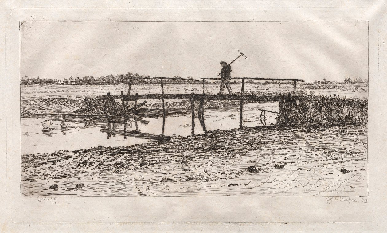 Kładka, Worth, 1879. autorstwa Otto H. Bacher
