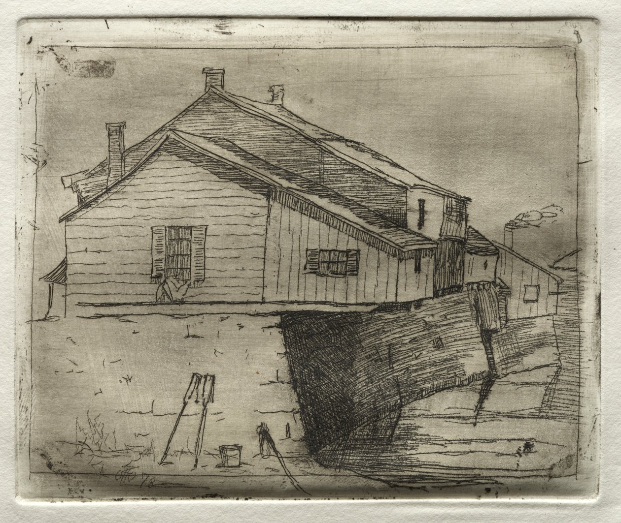 Dom nad wodą, 1878. autorstwa Otto H. Bacher
