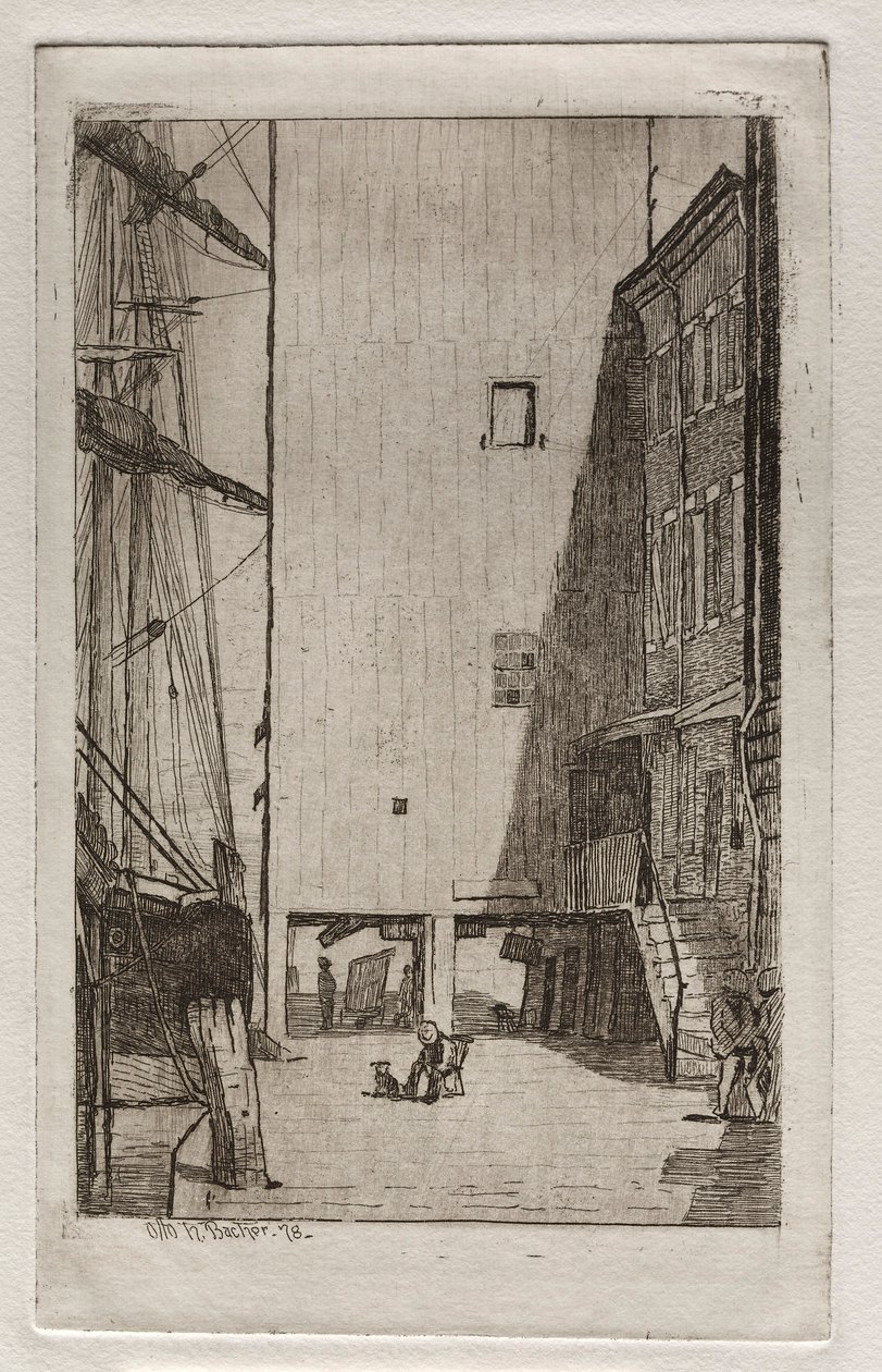 Statek i winda, 1878. autorstwa Otto H. Bacher