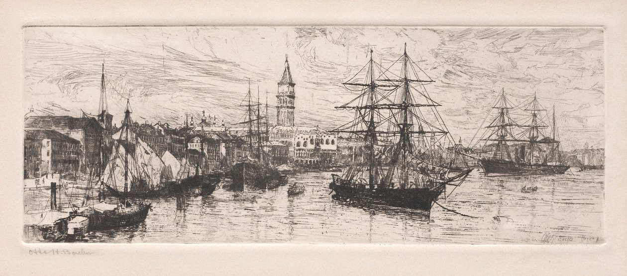 Wysyłka i Pałac Książęcy, 1888. autorstwa Otto H. Bacher