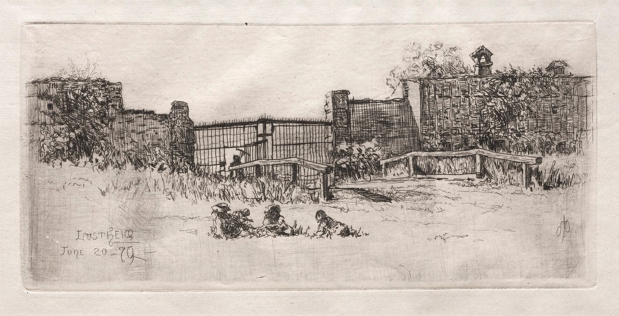 Brama, Lustheim, 1879. autorstwa Otto H. Bacher