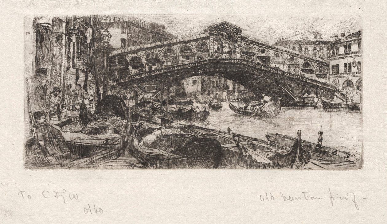 Rialto, Wenecja autorstwa Otto H. Bacher