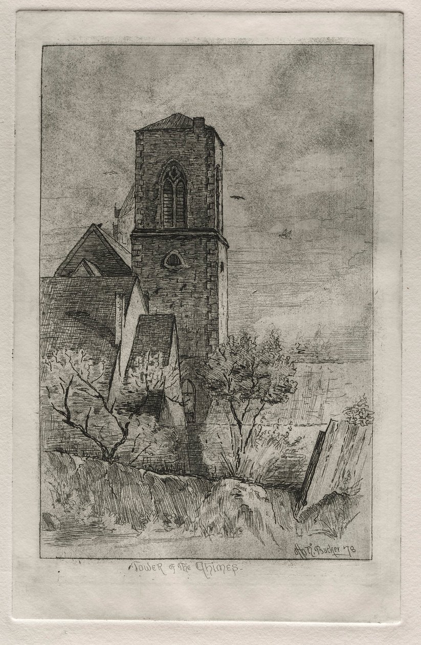 Wieża Dzwonów, 1878. autorstwa Otto H. Bacher