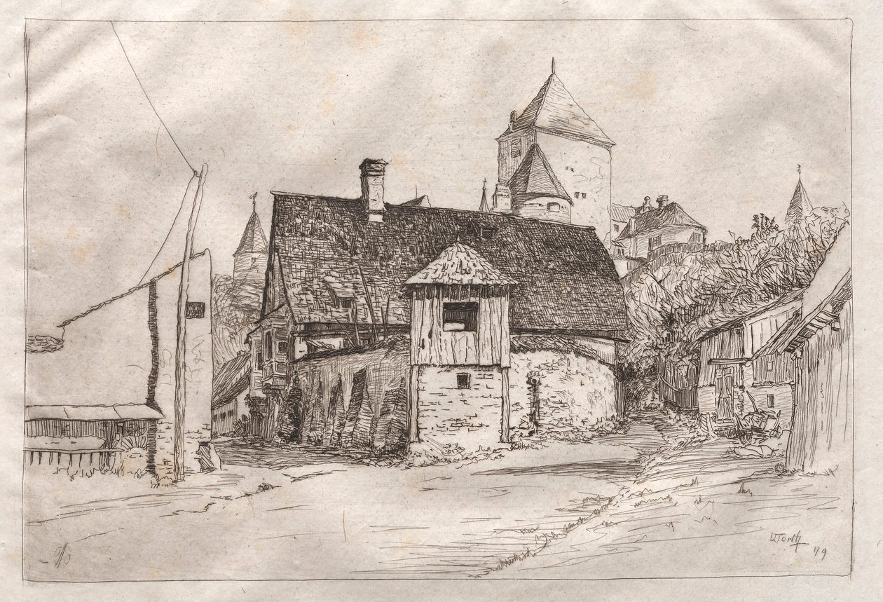 Wartość: A Lane, 1879. autorstwa Otto H. Bacher