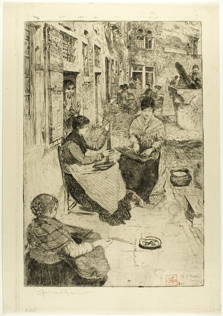 Koraliki policzkowe autorstwa Otto Henry Bacher
