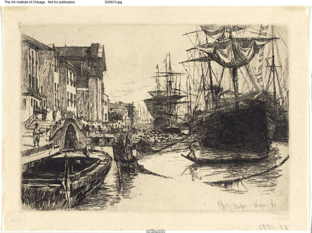 Fondamenta delle Zattere autorstwa Otto Henry Bacher