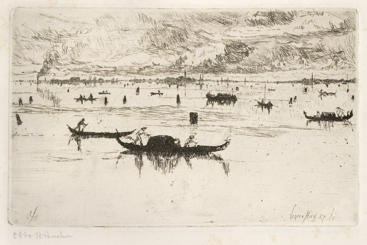 laguna veneta autorstwa Otto Henry Bacher