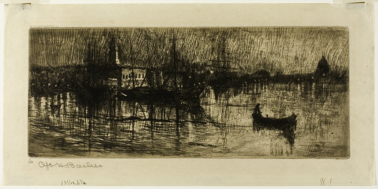 Deszczowa noc autorstwa Otto Henry Bacher