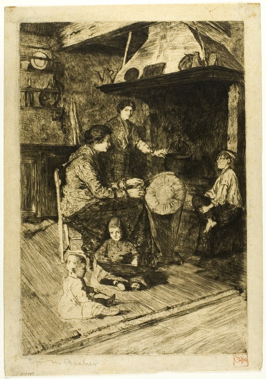 Koronkarka autorstwa Otto Henry Bacher