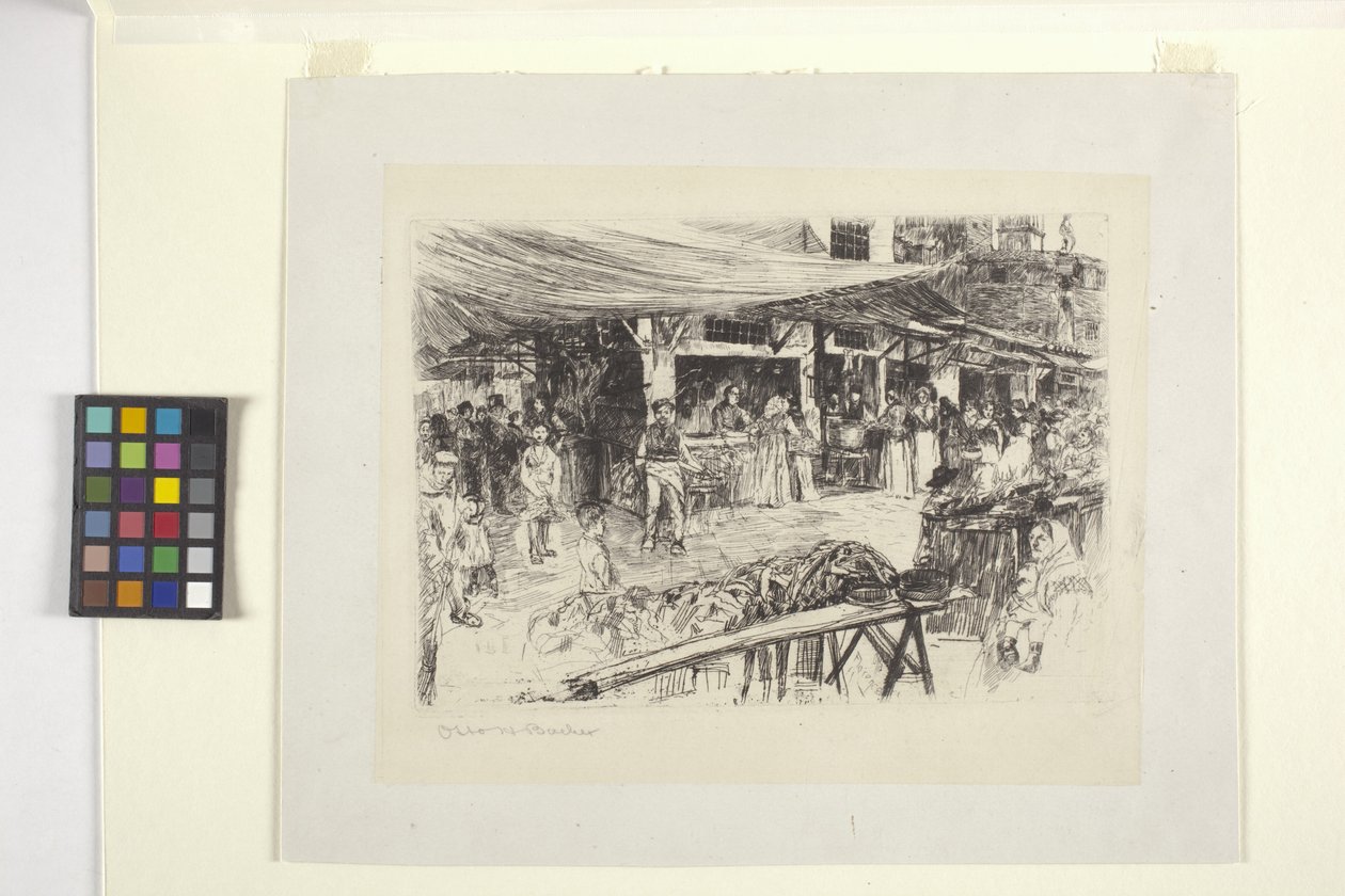 Mercato Vecchio, Florencja autorstwa Otto Henry Bacher