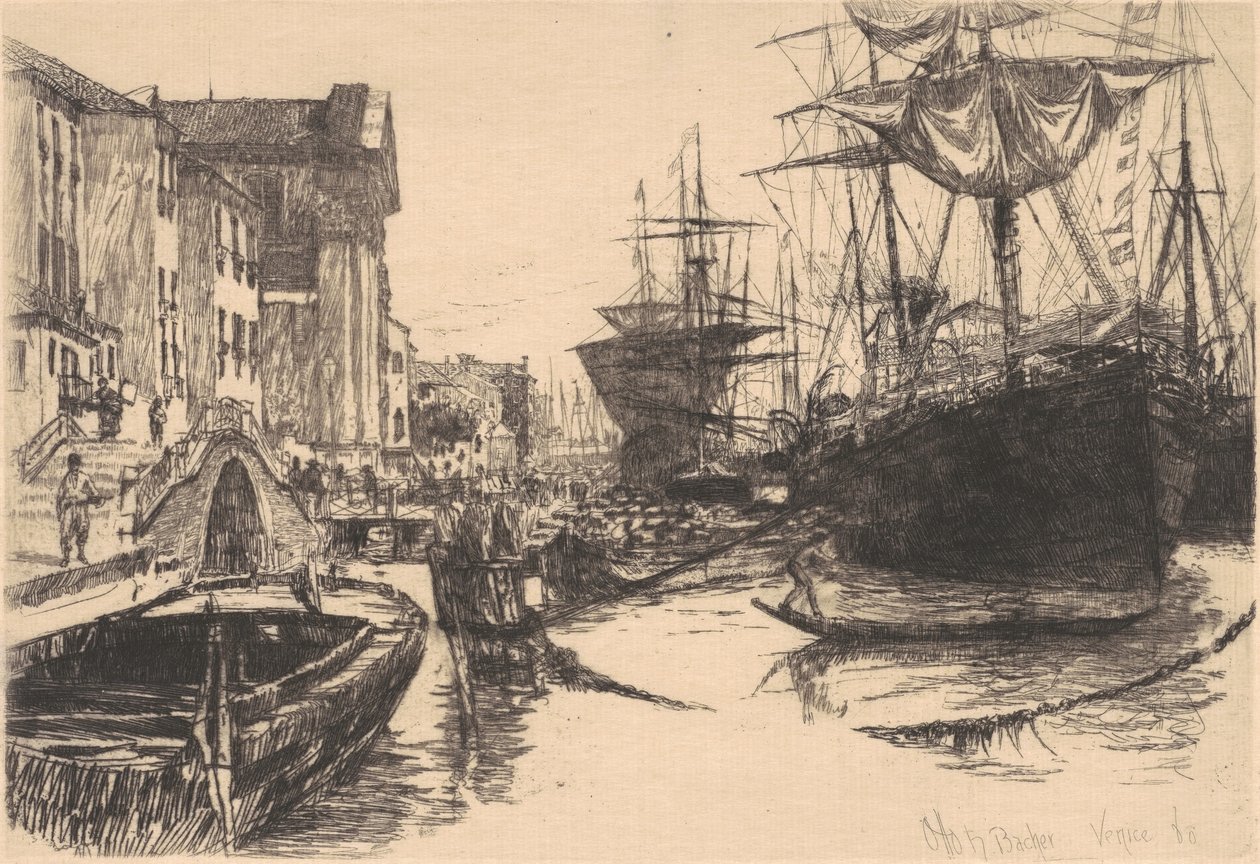 Wenecja, 1880. autorstwa Otto Henry Bacher